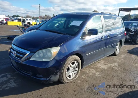 2007 Honda Odyssey Ex from USA, damaged, VIN 5FNRL38487B100723